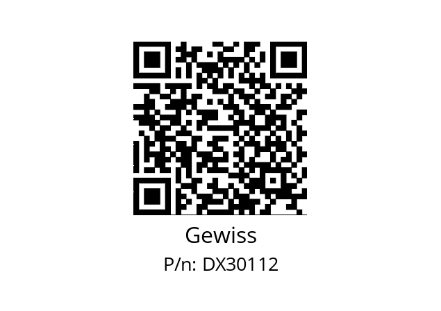   Gewiss DX30112