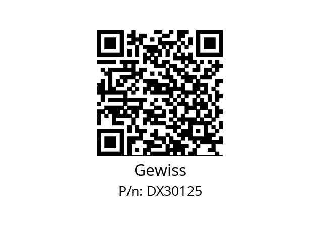   Gewiss DX30125