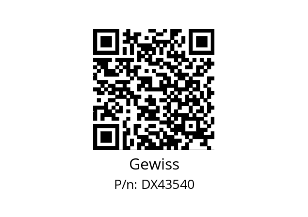   Gewiss DX43540