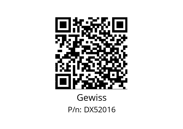   Gewiss DX52016