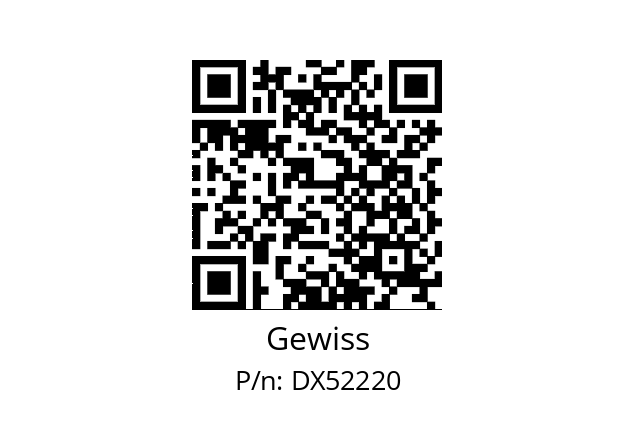   Gewiss DX52220