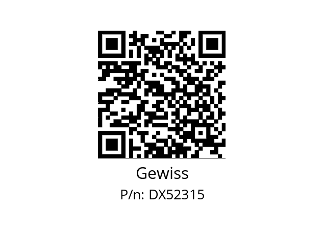   Gewiss DX52315