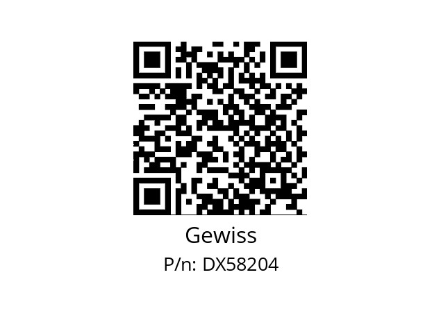   Gewiss DX58204