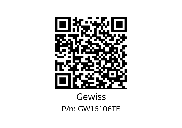   Gewiss GW16106TB