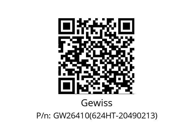   Gewiss GW26410(624HT-20490213)