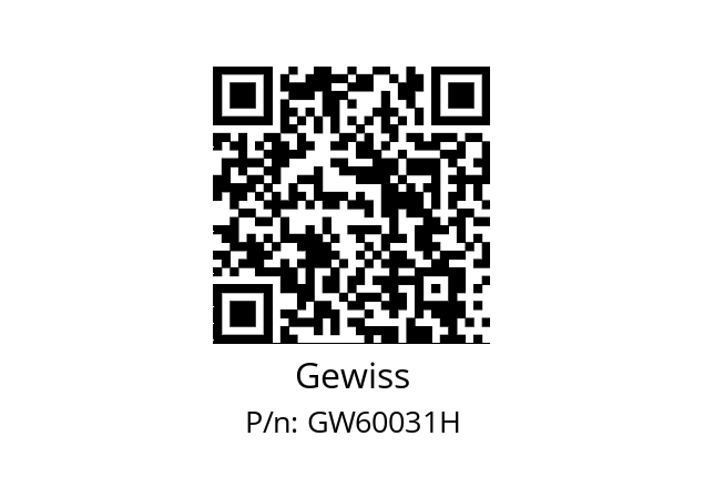   Gewiss GW60031H