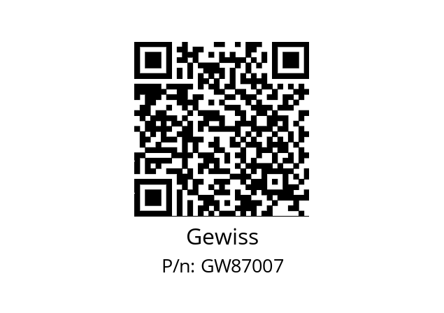   Gewiss GW87007