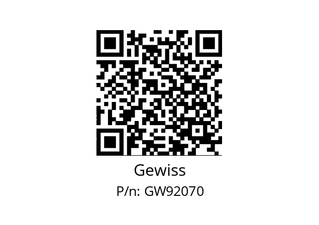   Gewiss GW92070