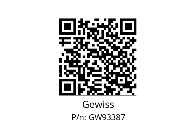   Gewiss GW93387