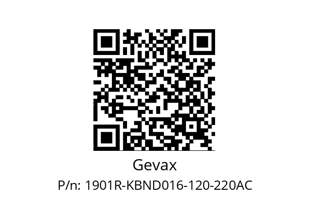   Gevax 1901R-KBND016-120-220AC