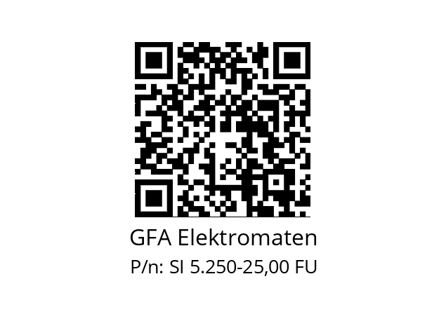   GFA Elektromaten SI 5.250-25,00 FU