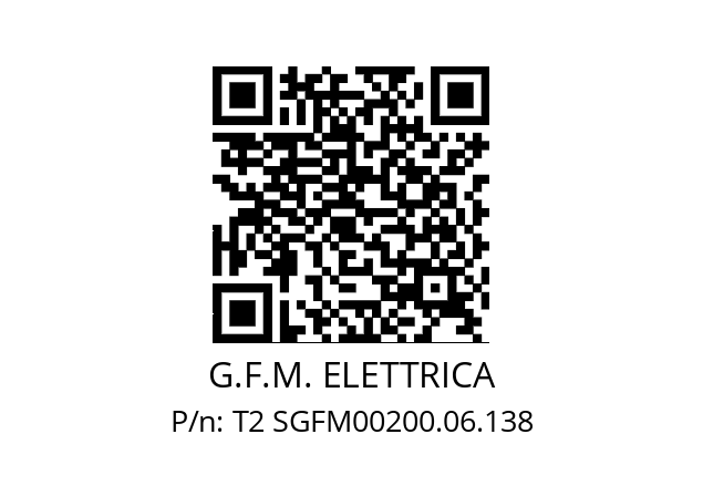   G.F.M. ELETTRICA T2 SGFM00200.06.138