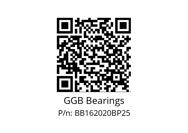   GGB Bearings BB162020BP25