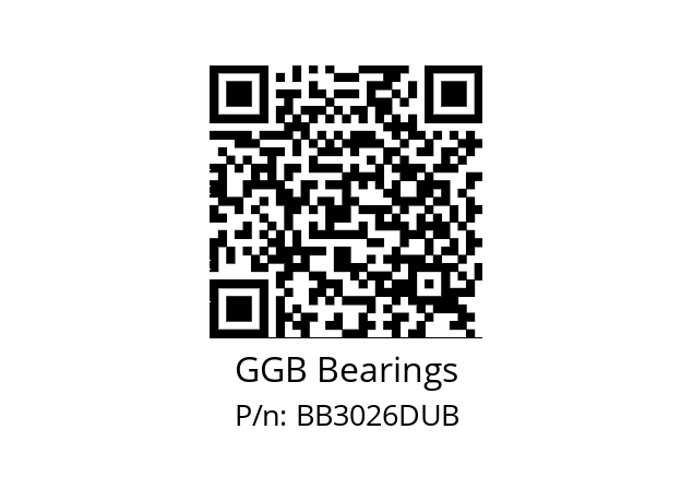   GGB Bearings BB3026DUB