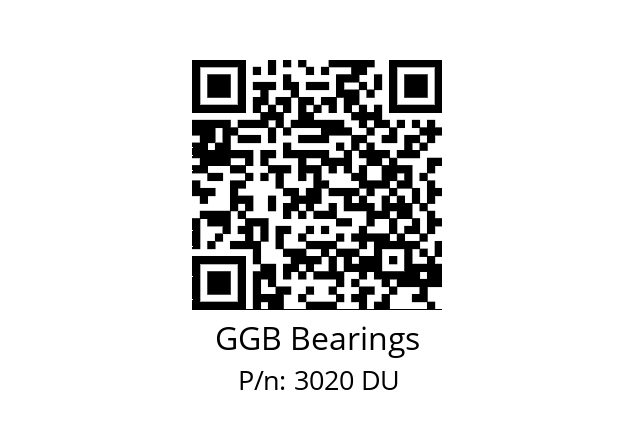   GGB Bearings 3020 DU