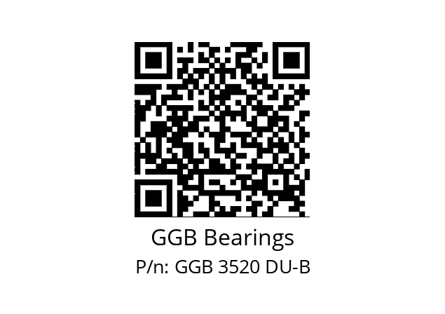   GGB Bearings GGB 3520 DU-B