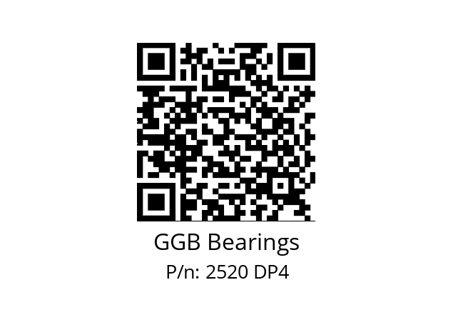   GGB Bearings 2520 DP4