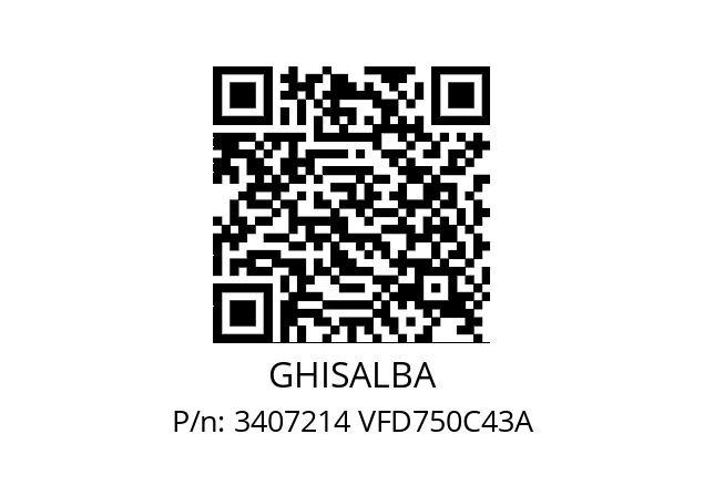   GHISALBA 3407214 VFD750C43A