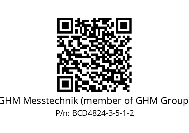   GHM Messtechnik (member of GHM Group) BCD4824-3-5-1-2