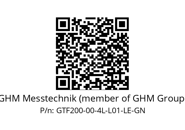   GHM Messtechnik (member of GHM Group) GTF200-00-4L-L01-LE-GN