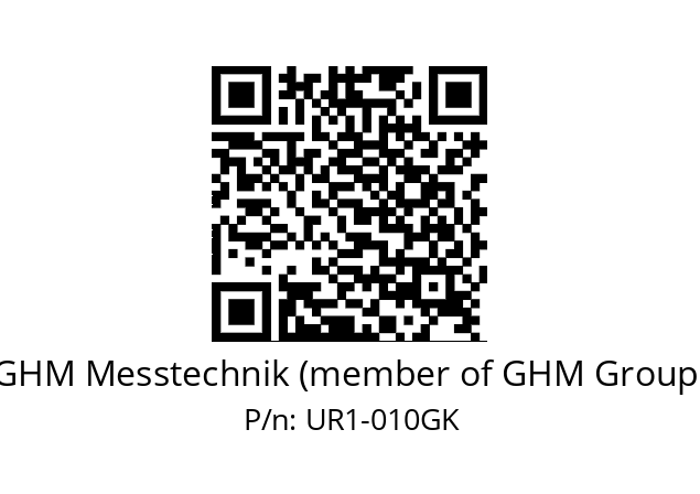   GHM Messtechnik (member of GHM Group) UR1-010GK