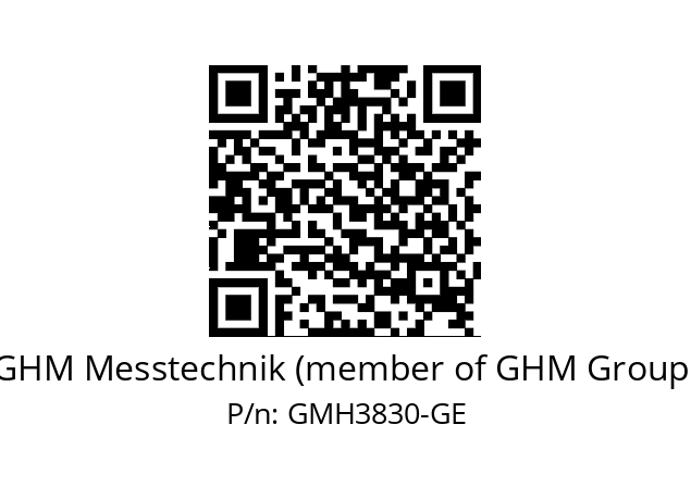   GHM Messtechnik (member of GHM Group) GMH3830-GE