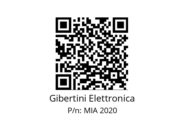   Gibertini Elettronica MIA 2020