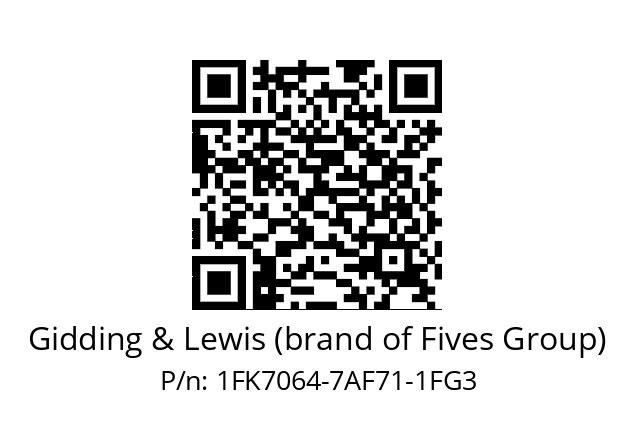   Gidding & Lewis (brand of Fives Group) 1FK7064-7AF71-1FG3