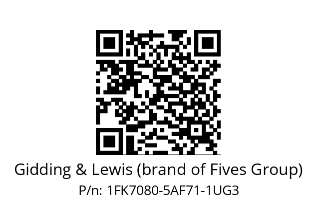   Gidding & Lewis (brand of Fives Group) 1FK7080-5AF71-1UG3