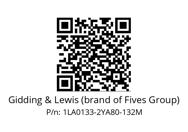   Gidding & Lewis (brand of Fives Group) 1LA0133-2YA80-132M