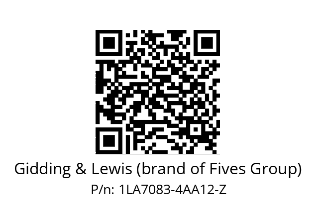   Gidding & Lewis (brand of Fives Group) 1LA7083-4AA12-Z