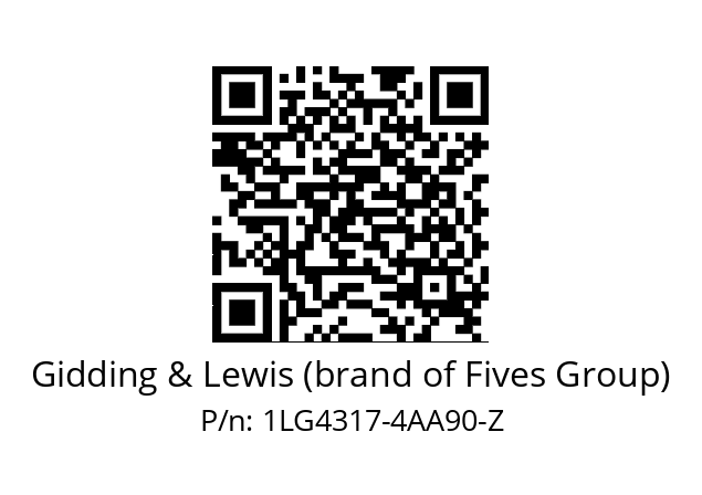   Gidding & Lewis (brand of Fives Group) 1LG4317-4AA90-Z