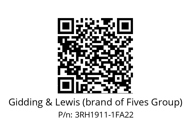   Gidding & Lewis (brand of Fives Group) 3RH1911-1FA22