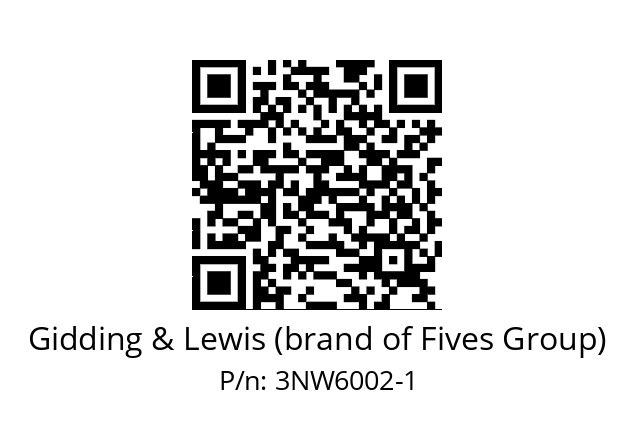   Gidding & Lewis (brand of Fives Group) 3NW6002-1