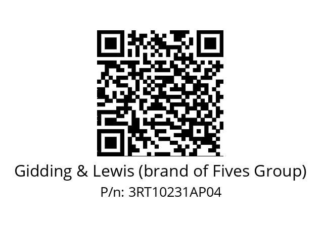   Gidding & Lewis (brand of Fives Group) 3RT10231AP04