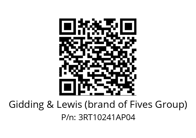   Gidding & Lewis (brand of Fives Group) 3RT10241AP04