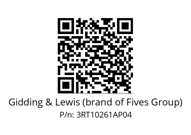   Gidding & Lewis (brand of Fives Group) 3RT10261AP04