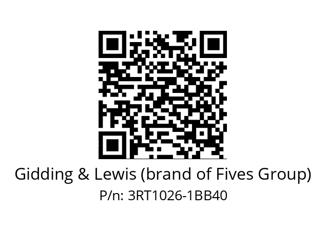   Gidding & Lewis (brand of Fives Group) 3RT1026-1BB40