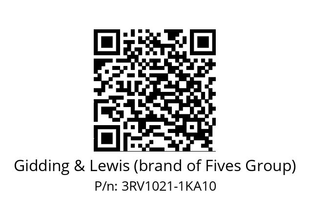   Gidding & Lewis (brand of Fives Group) 3RV1021-1KA10