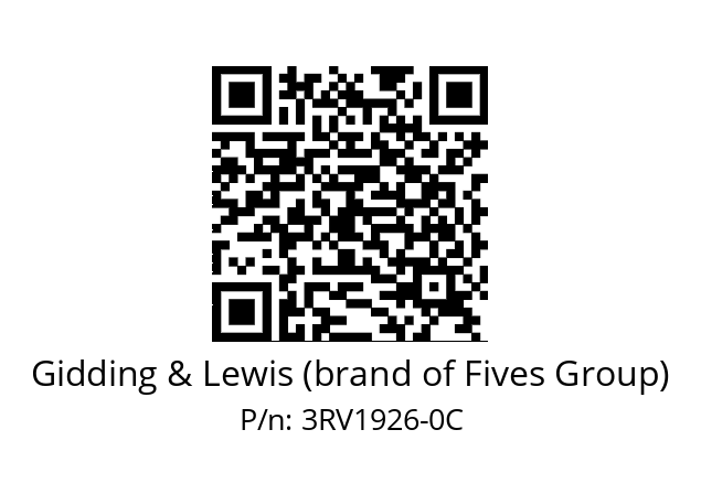   Gidding & Lewis (brand of Fives Group) 3RV1926-0C