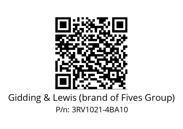   Gidding & Lewis (brand of Fives Group) 3RV1021-4BA10