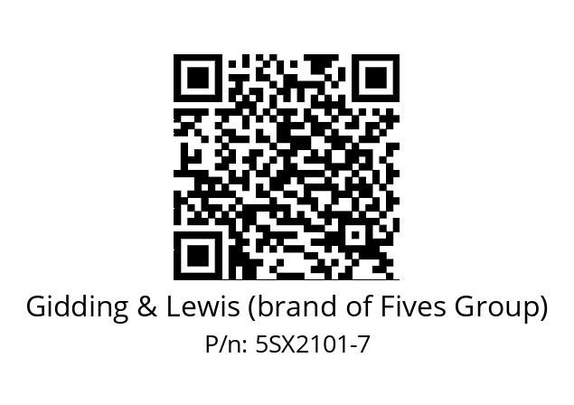   Gidding & Lewis (brand of Fives Group) 5SX2101-7