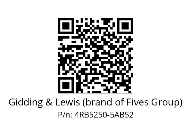   Gidding & Lewis (brand of Fives Group) 4RB5250-5AB52