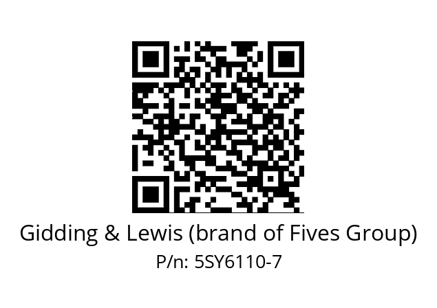   Gidding & Lewis (brand of Fives Group) 5SY6110-7