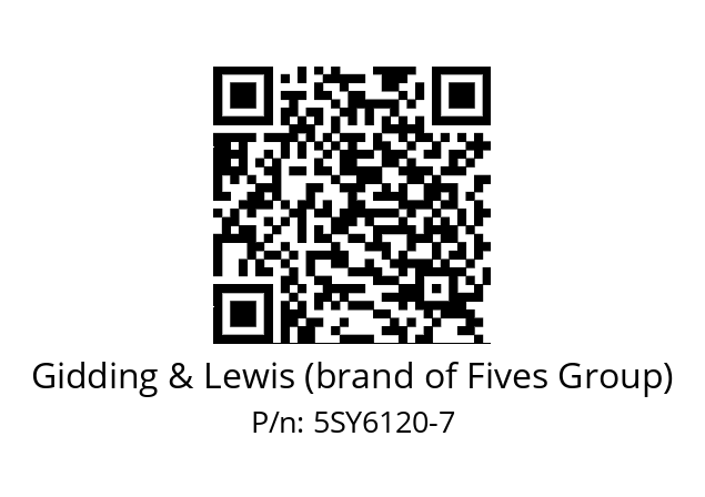   Gidding & Lewis (brand of Fives Group) 5SY6120-7