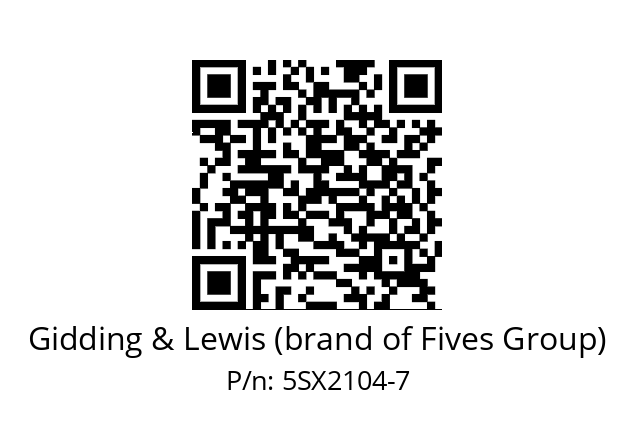   Gidding & Lewis (brand of Fives Group) 5SX2104-7