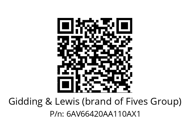   Gidding & Lewis (brand of Fives Group) 6AV66420AA110AX1