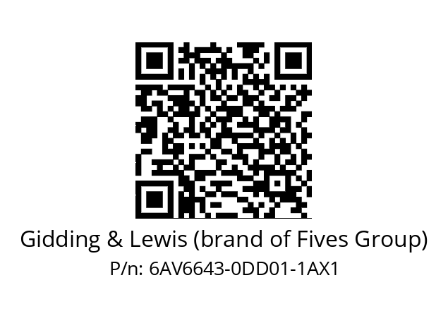   Gidding & Lewis (brand of Fives Group) 6AV6643-0DD01-1AX1