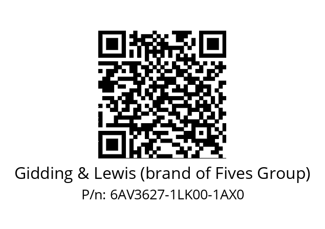   Gidding & Lewis (brand of Fives Group) 6AV3627-1LK00-1AX0