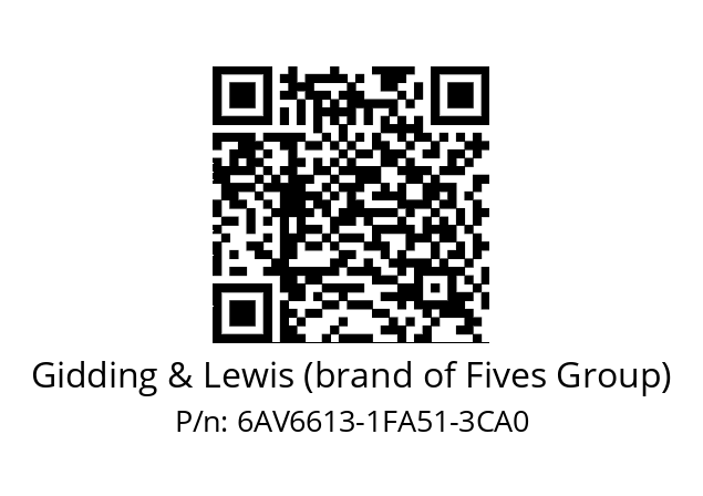   Gidding & Lewis (brand of Fives Group) 6AV6613-1FA51-3CA0